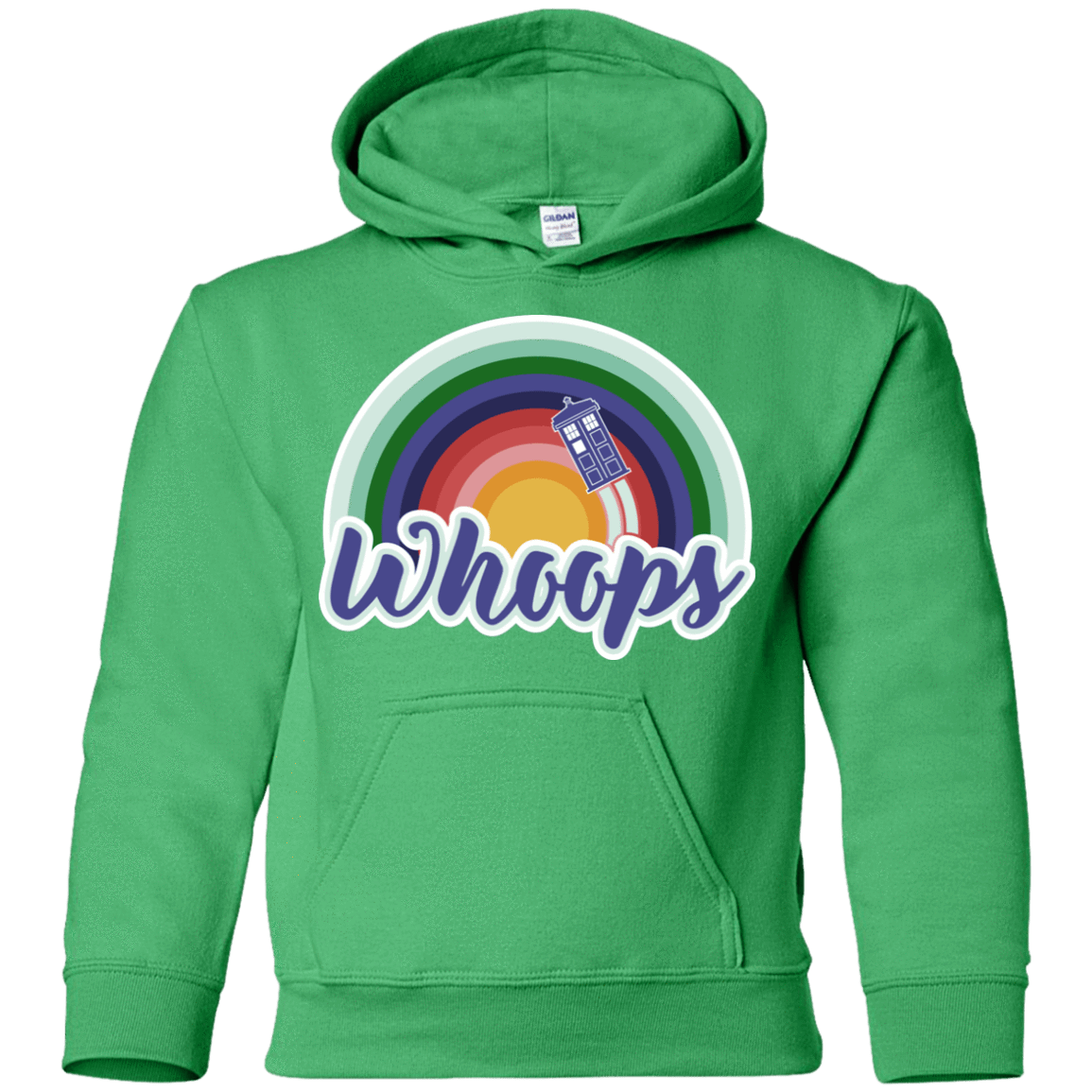 Sweatshirts Irish Green / YS 13th Doctor Retro Whoops Youth Hoodie