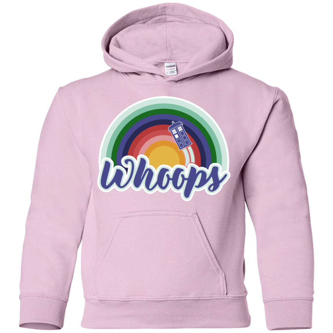 Sweatshirts Light Pink / YS 13th Doctor Retro Whoops Youth Hoodie