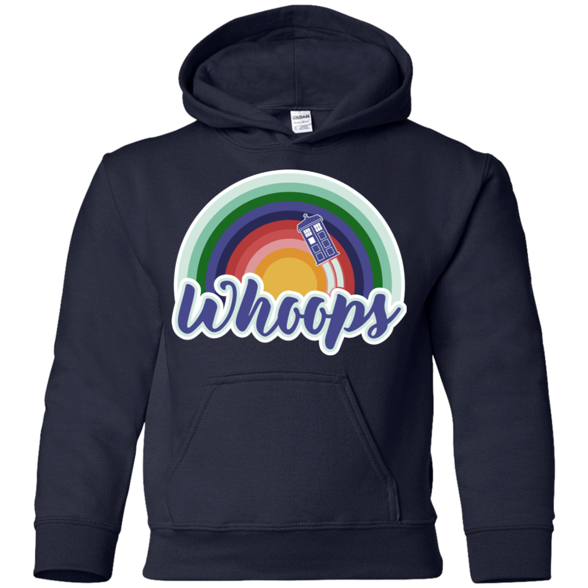 Sweatshirts Navy / YS 13th Doctor Retro Whoops Youth Hoodie