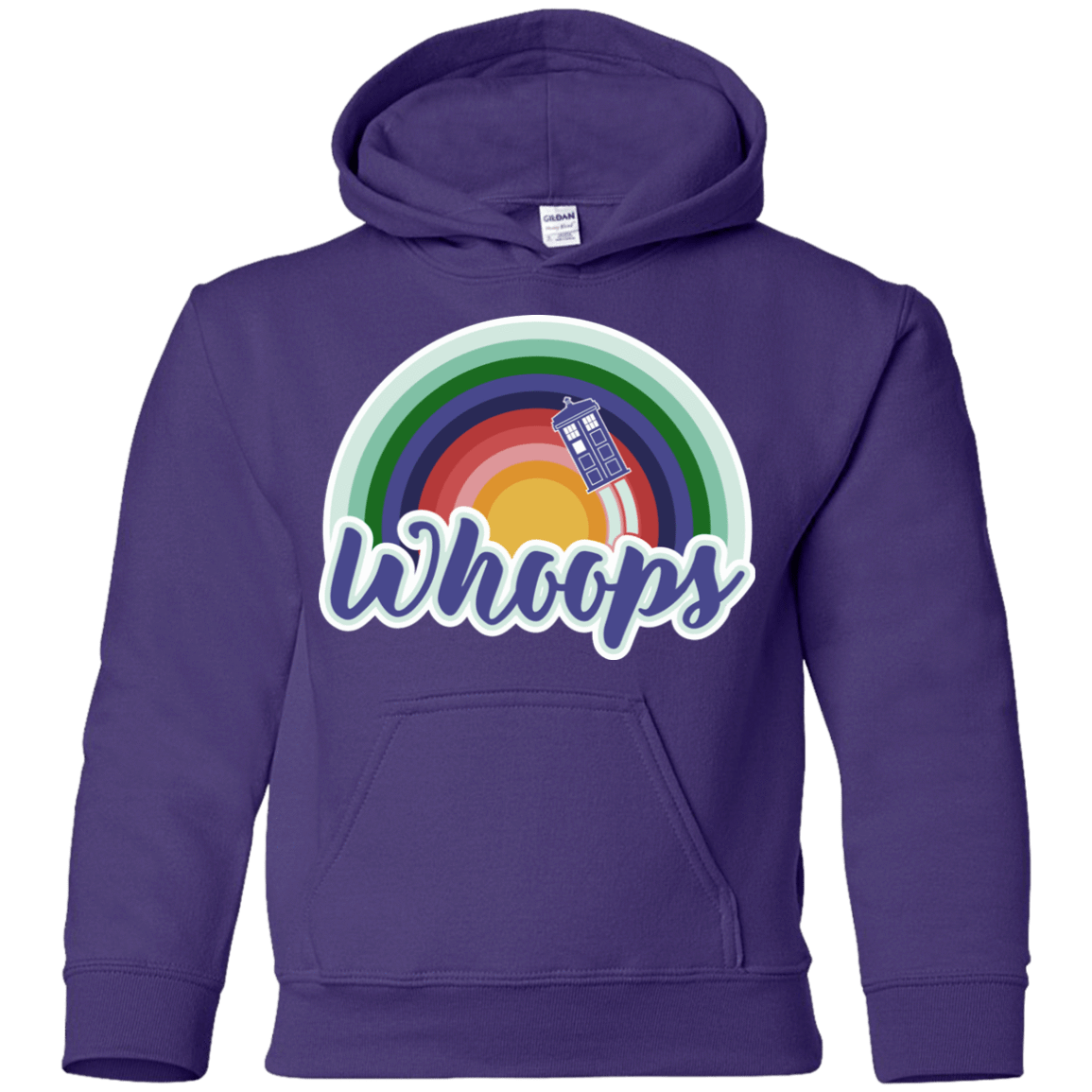 Sweatshirts Purple / YS 13th Doctor Retro Whoops Youth Hoodie
