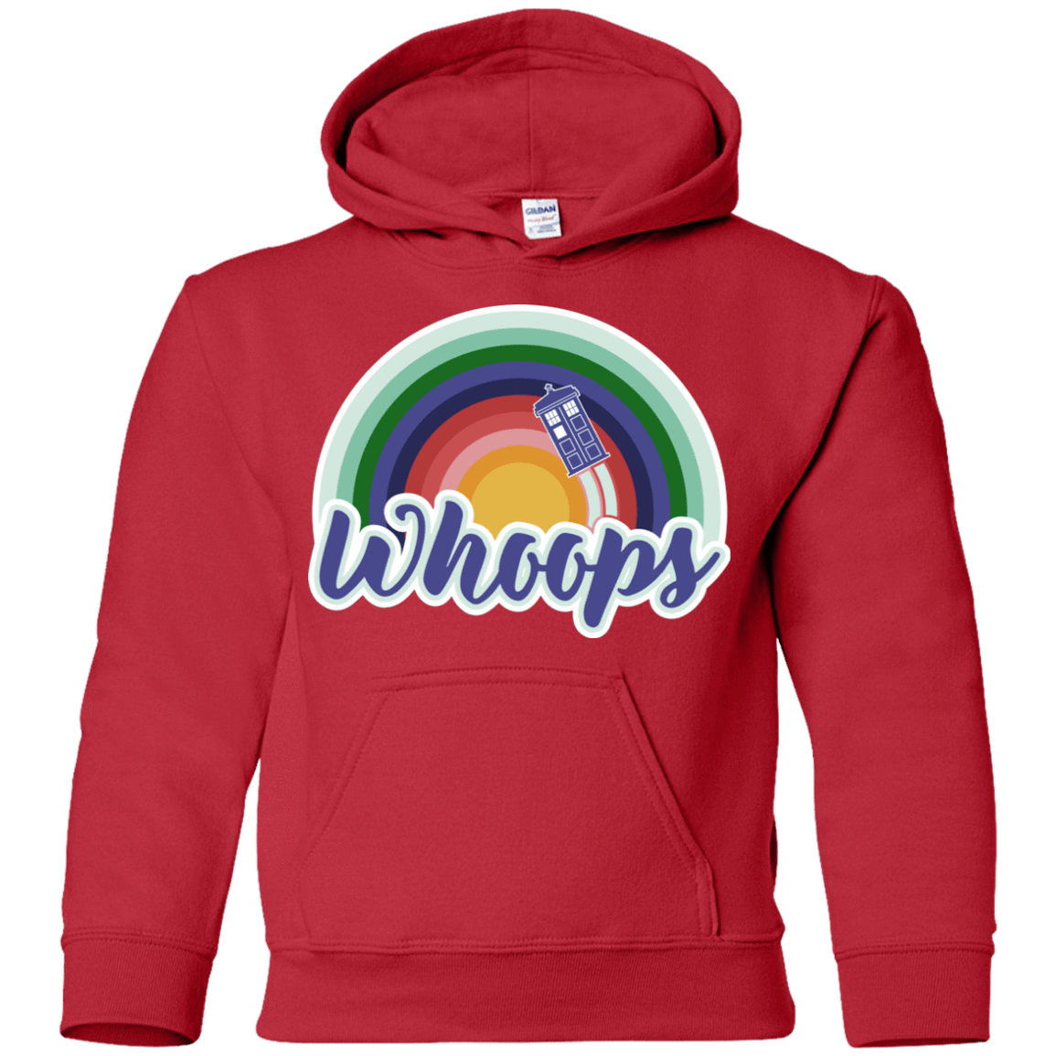 Sweatshirts Red / YS 13th Doctor Retro Whoops Youth Hoodie