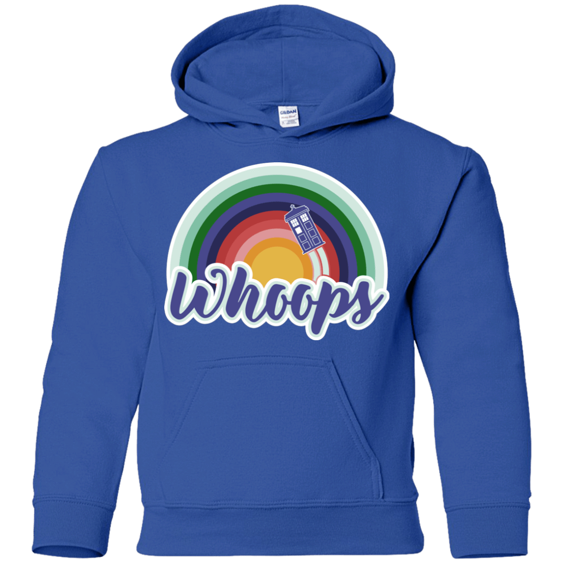 Sweatshirts Royal / YS 13th Doctor Retro Whoops Youth Hoodie