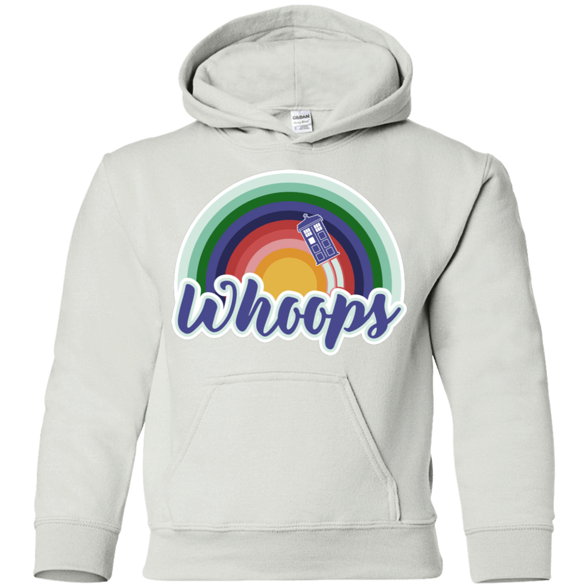 Sweatshirts White / YS 13th Doctor Retro Whoops Youth Hoodie
