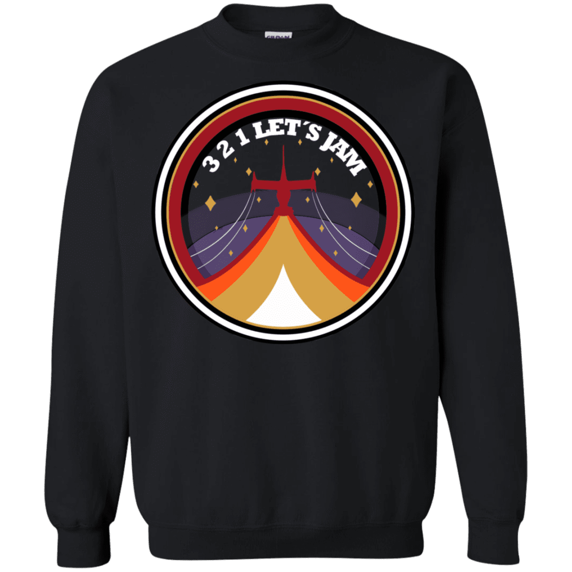 Sweatshirts Black / S 3 2 1 Lets Jam Crewneck Sweatshirt