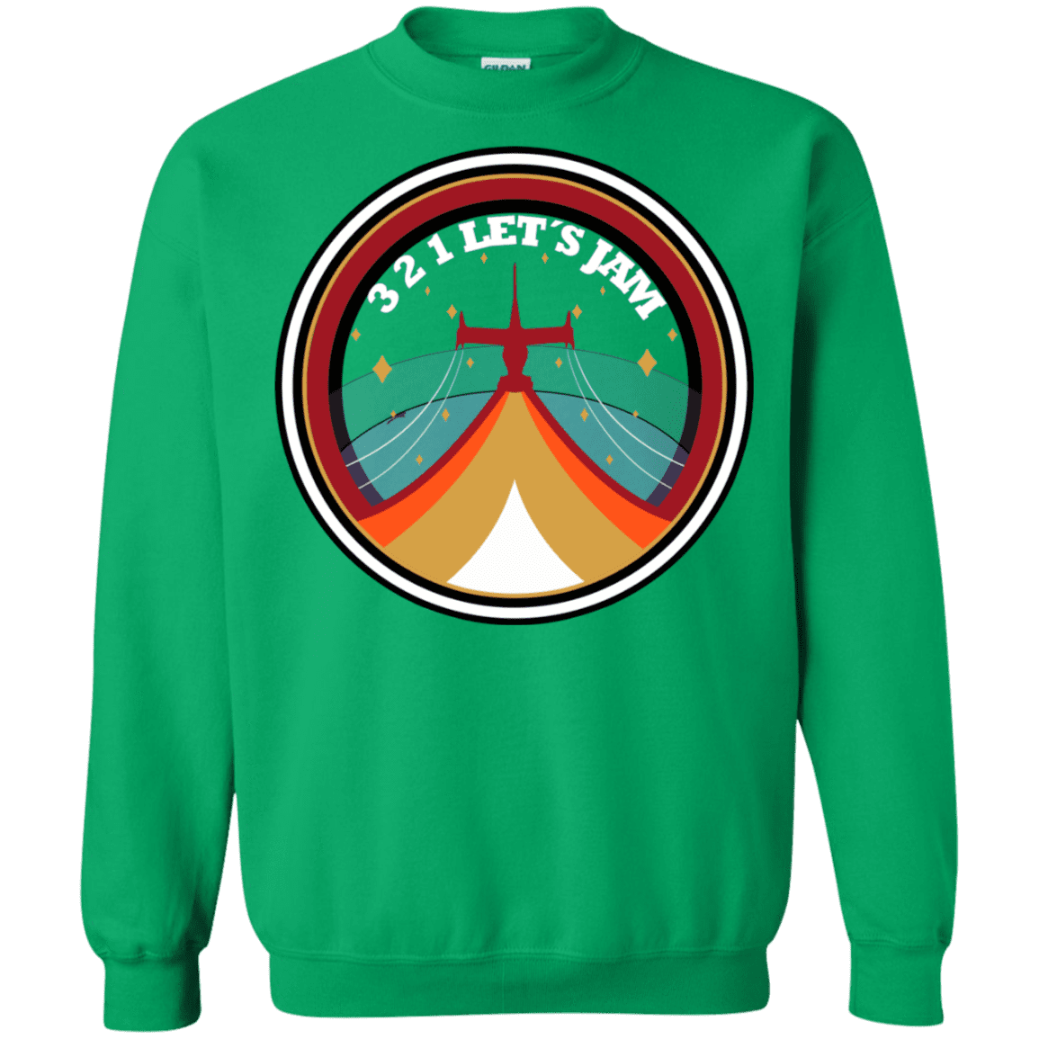 Sweatshirts Irish Green / S 3 2 1 Lets Jam Crewneck Sweatshirt