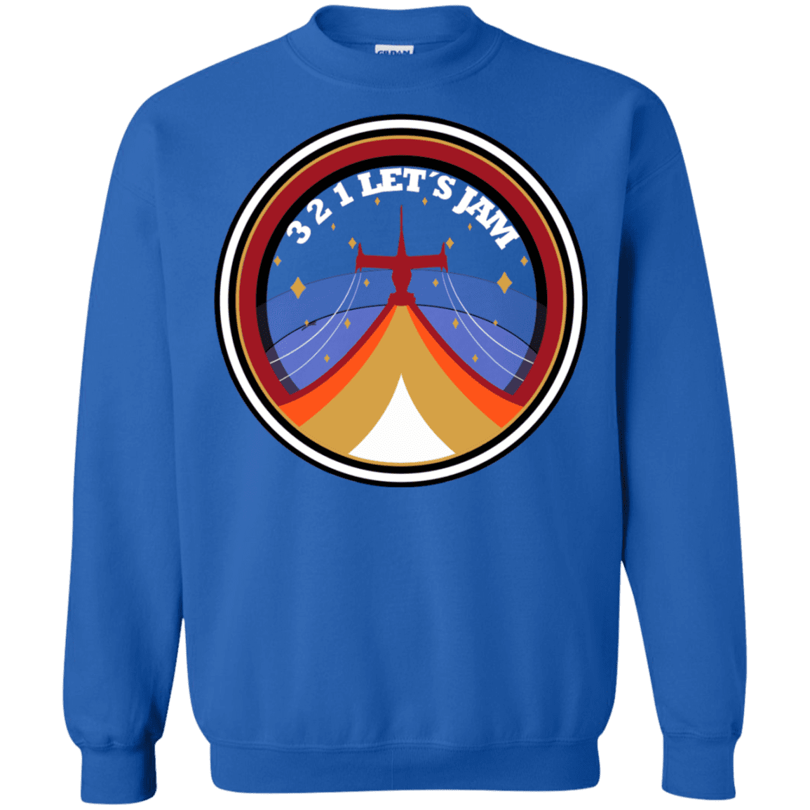 Sweatshirts Royal / S 3 2 1 Lets Jam Crewneck Sweatshirt