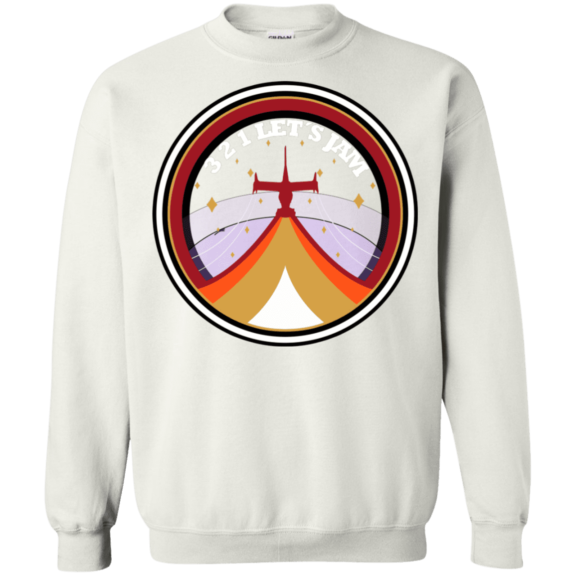 Sweatshirts White / S 3 2 1 Lets Jam Crewneck Sweatshirt
