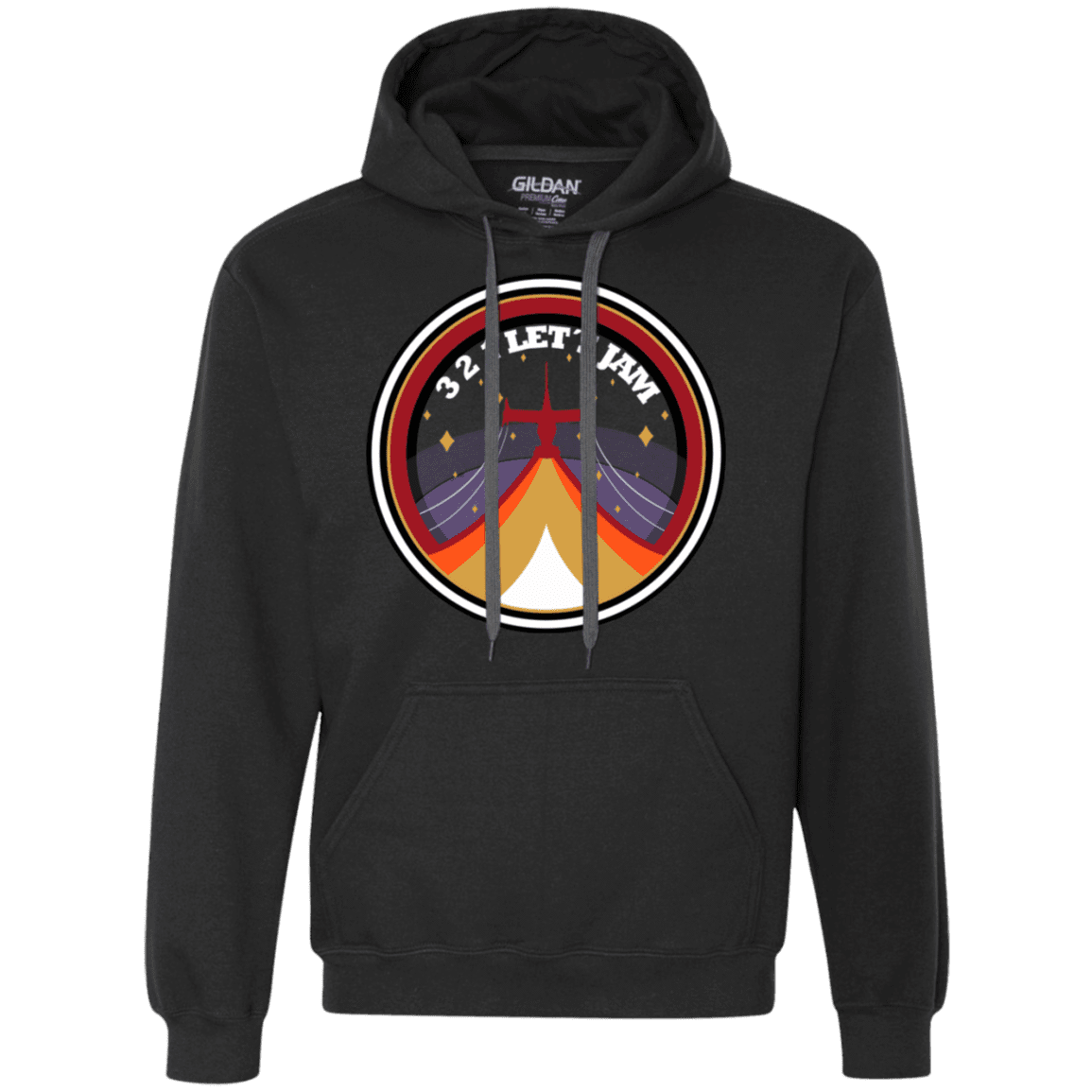 Sweatshirts Black / S 3 2 1 Lets Jam Premium Fleece Hoodie