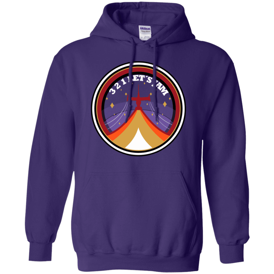 Sweatshirts Purple / S 3 2 1 Lets Jam Pullover Hoodie