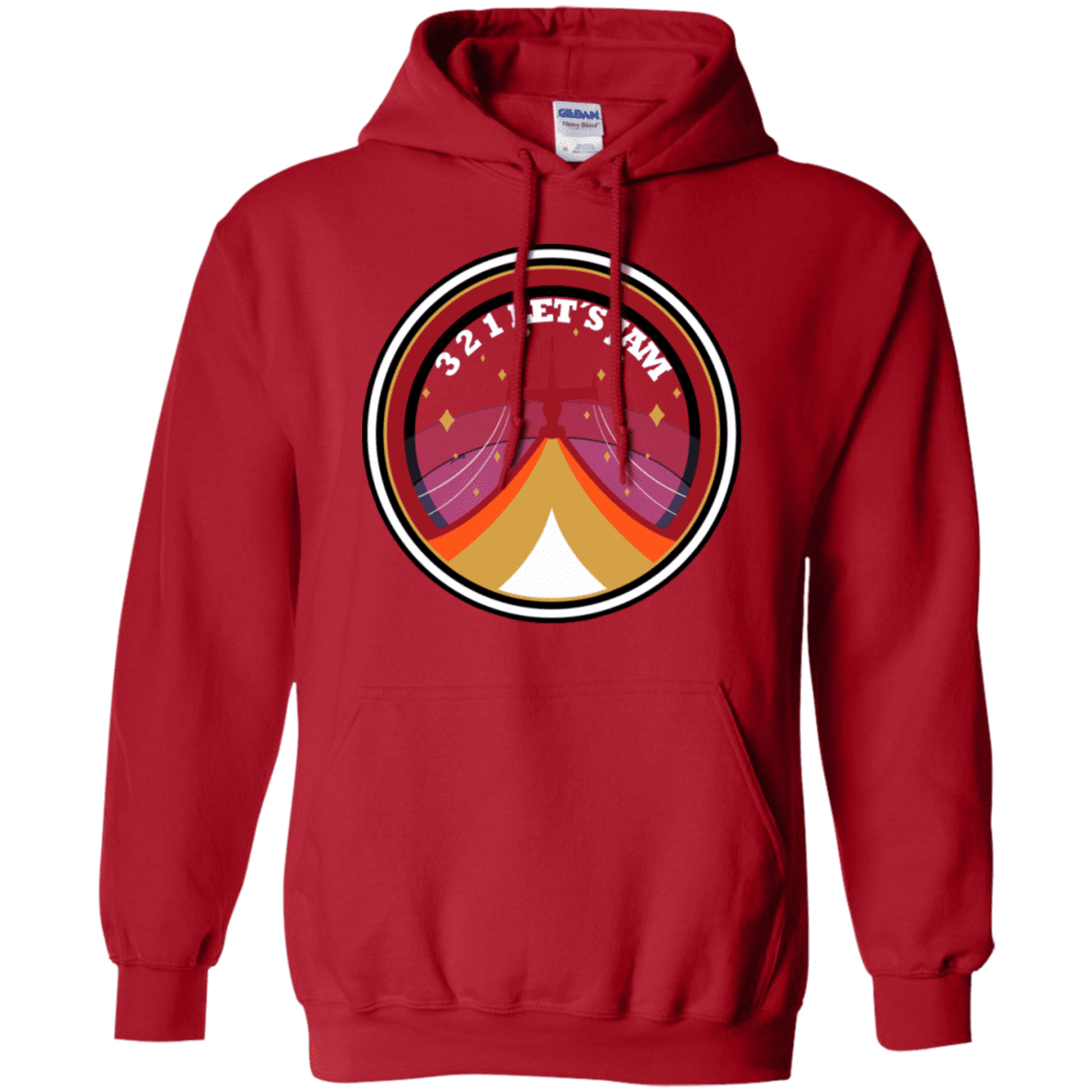 Sweatshirts Red / S 3 2 1 Lets Jam Pullover Hoodie
