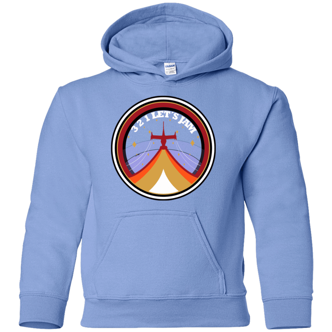 Sweatshirts Carolina Blue / YS 3 2 1 Lets Jam Youth Hoodie