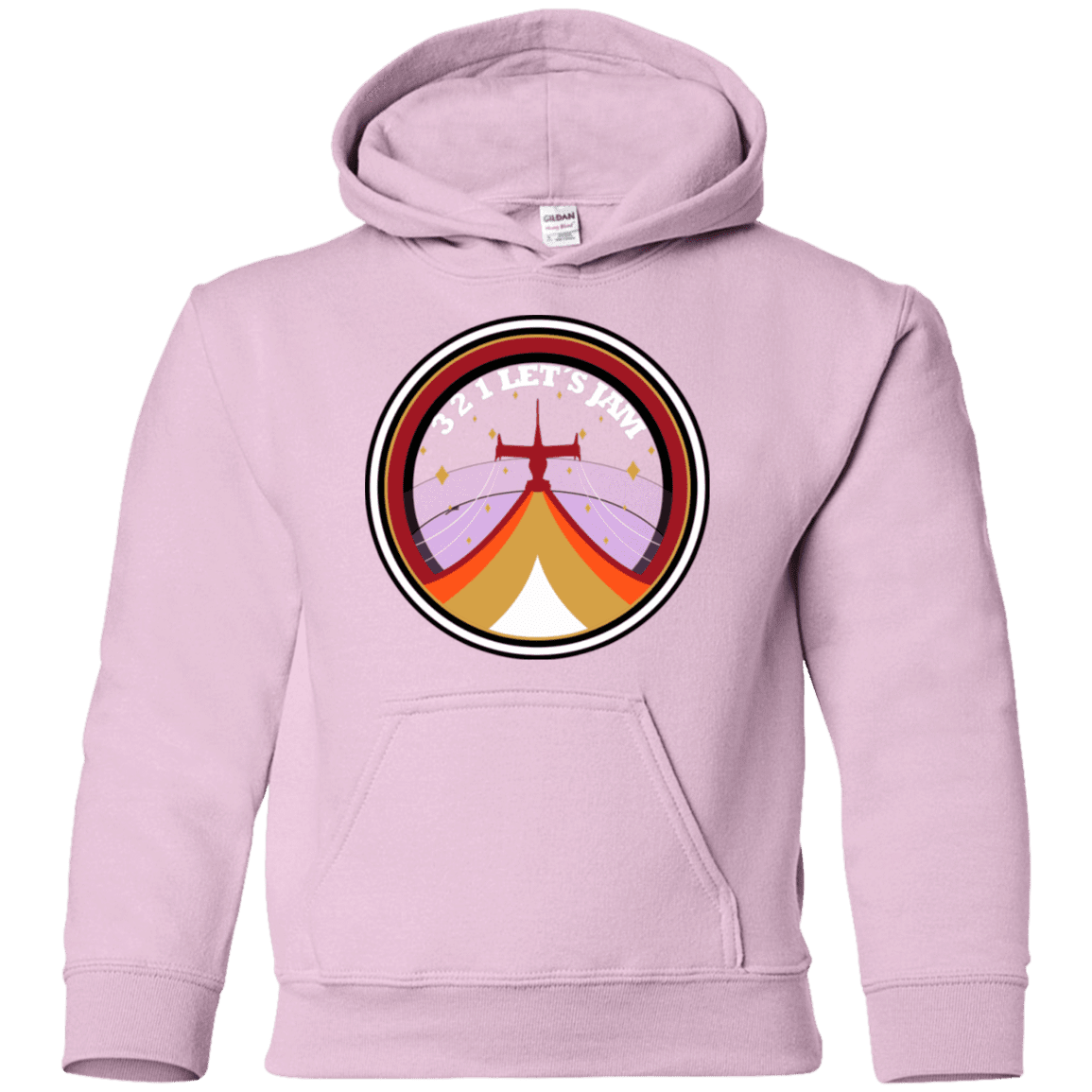 Sweatshirts Light Pink / YS 3 2 1 Lets Jam Youth Hoodie