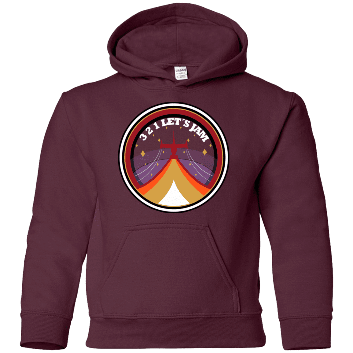 Sweatshirts Maroon / YS 3 2 1 Lets Jam Youth Hoodie