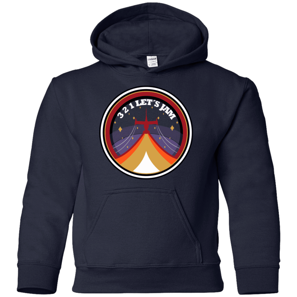 Sweatshirts Navy / YS 3 2 1 Lets Jam Youth Hoodie