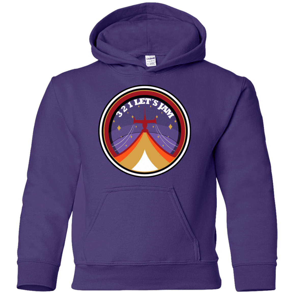 Sweatshirts Purple / YS 3 2 1 Lets Jam Youth Hoodie