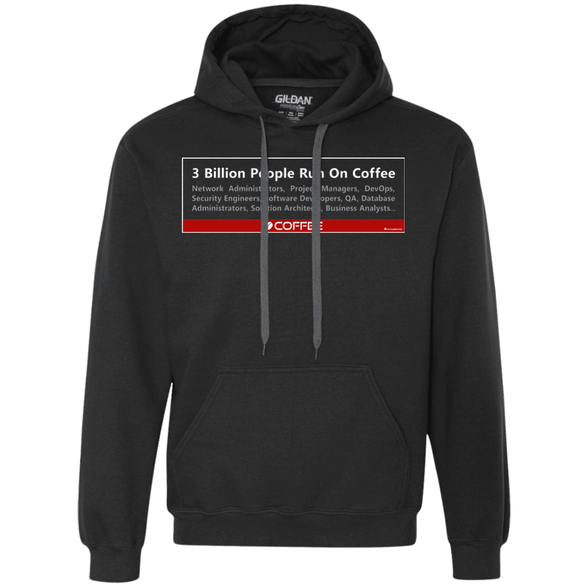 Sweatshirts Black / Small 3 Billion People Run On Java Premium Fleece Hoodie