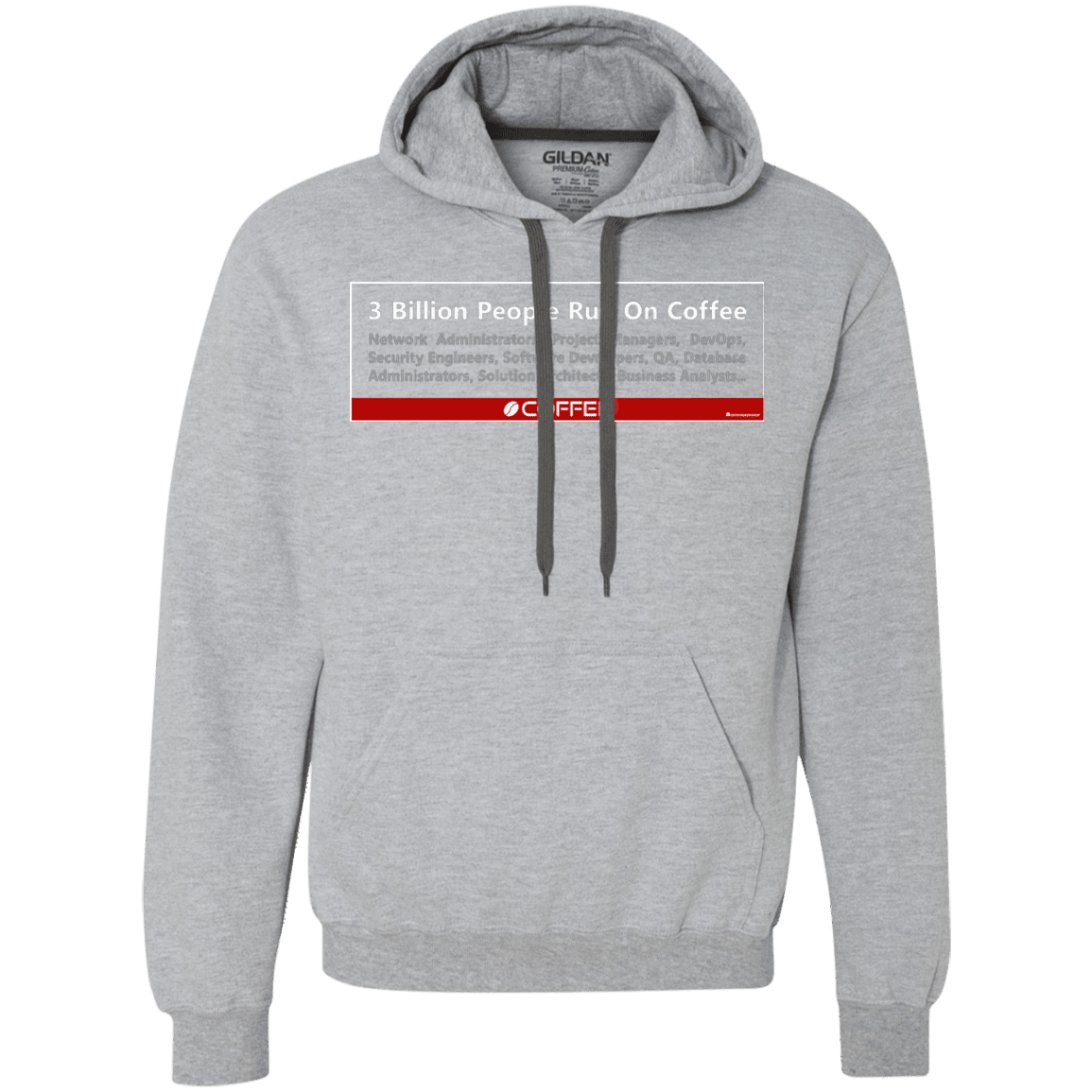 Sweatshirts Sport Grey / Small 3 Billion People Run On Java Premium Fleece Hoodie