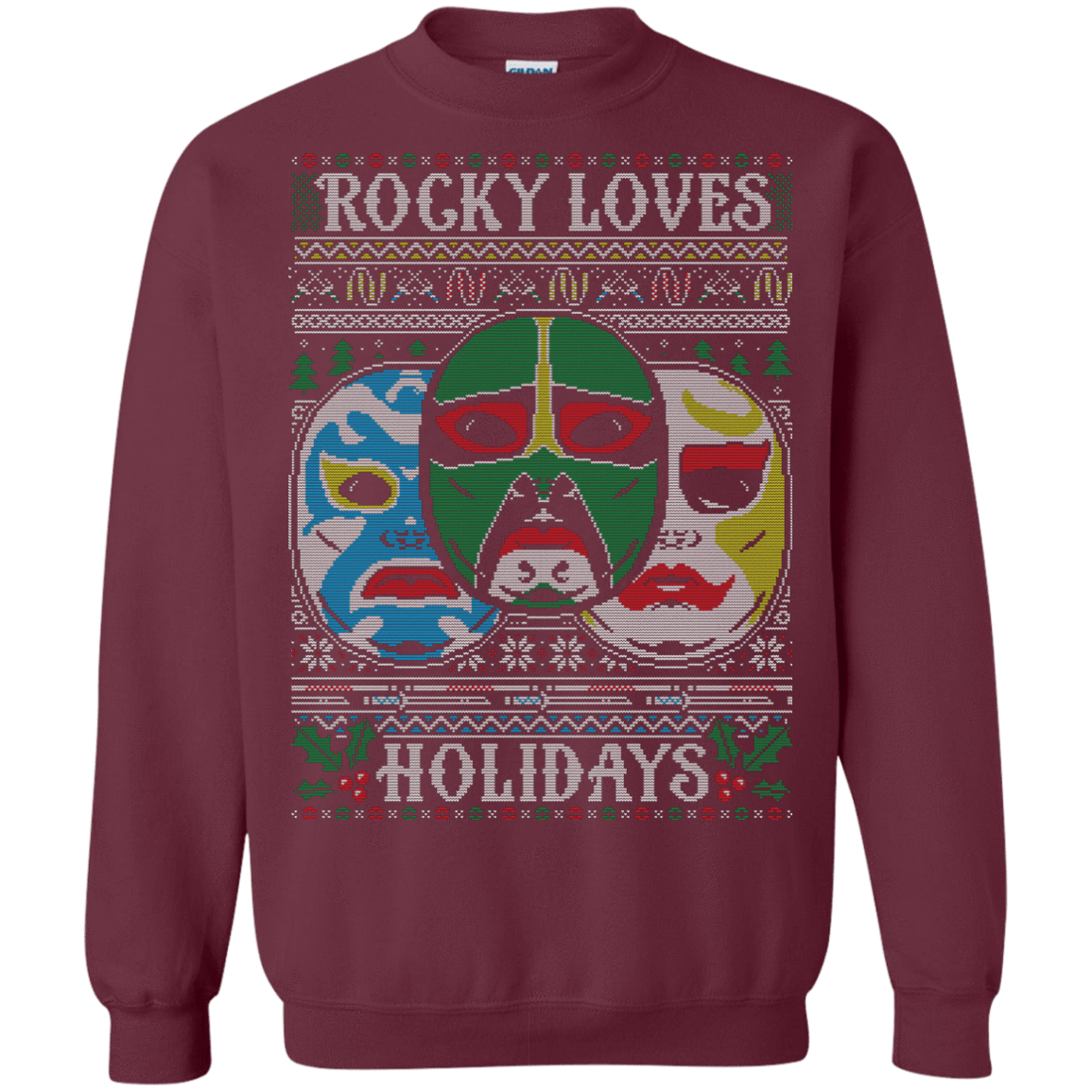 Sweatshirts Maroon / Small 3 NINJAS Crewneck Sweatshirt