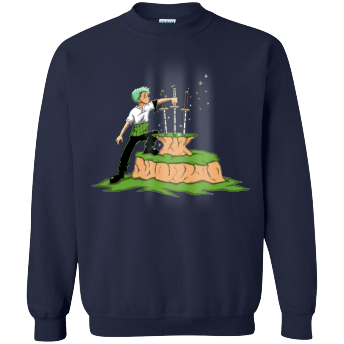 Sweatshirts Navy / Small 3 Swords in the Stone Crewneck Sweatshirt