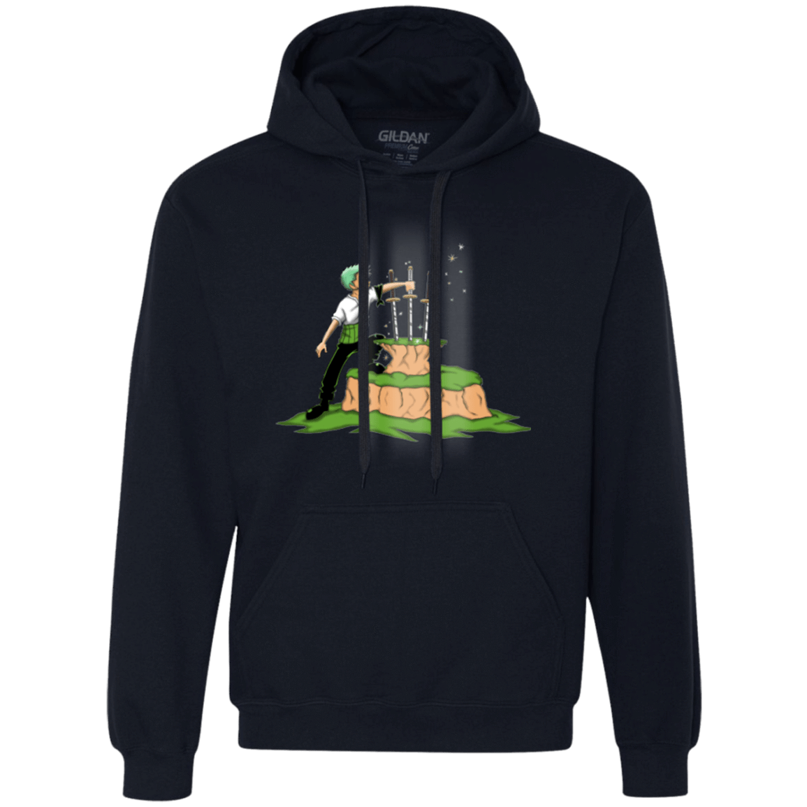 Sweatshirts Navy / Small 3 Swords in the Stone Premium Fleece Hoodie