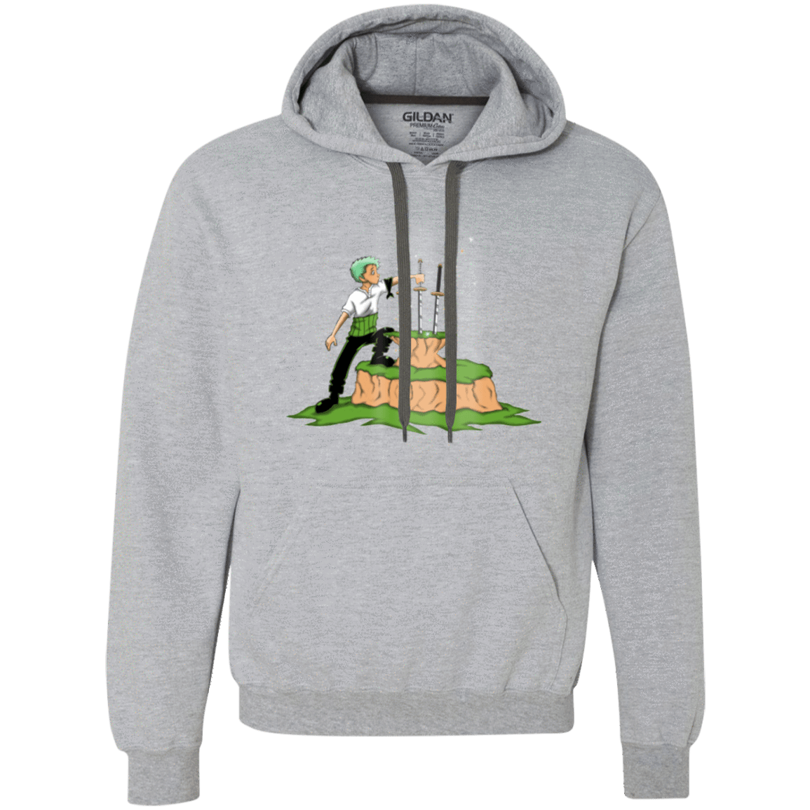 Sweatshirts Sport Grey / Small 3 Swords in the Stone Premium Fleece Hoodie