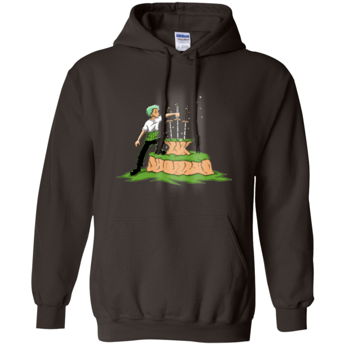 Sweatshirts Dark Chocolate / Small 3 Swords in the Stone Pullover Hoodie
