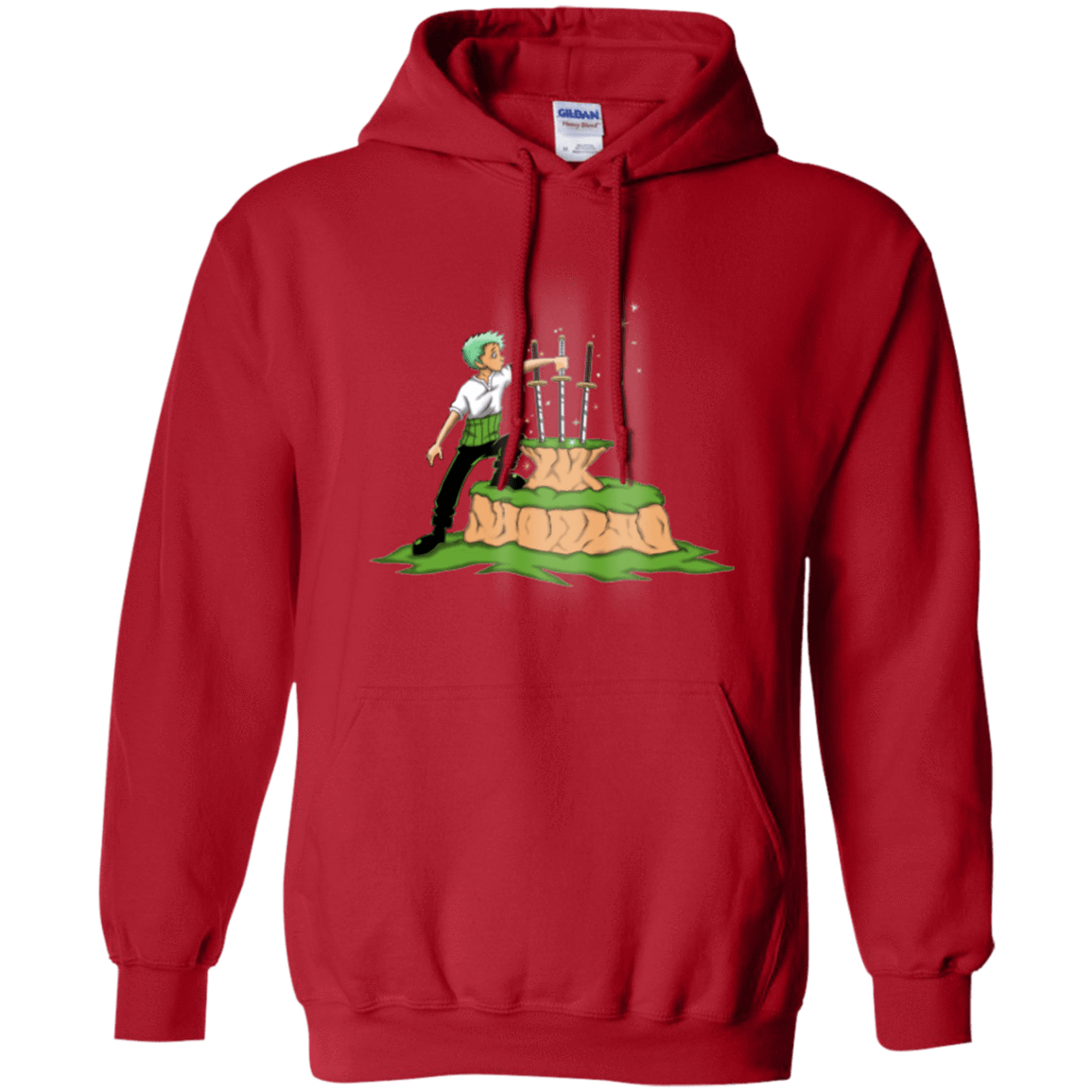 Sweatshirts Red / Small 3 Swords in the Stone Pullover Hoodie