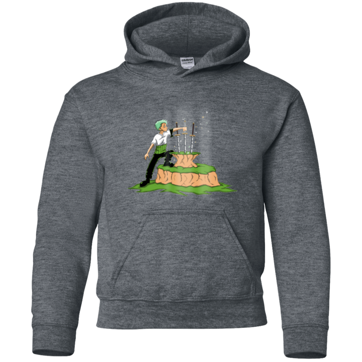 Sweatshirts Dark Heather / YS 3 Swords in the Stone Youth Hoodie