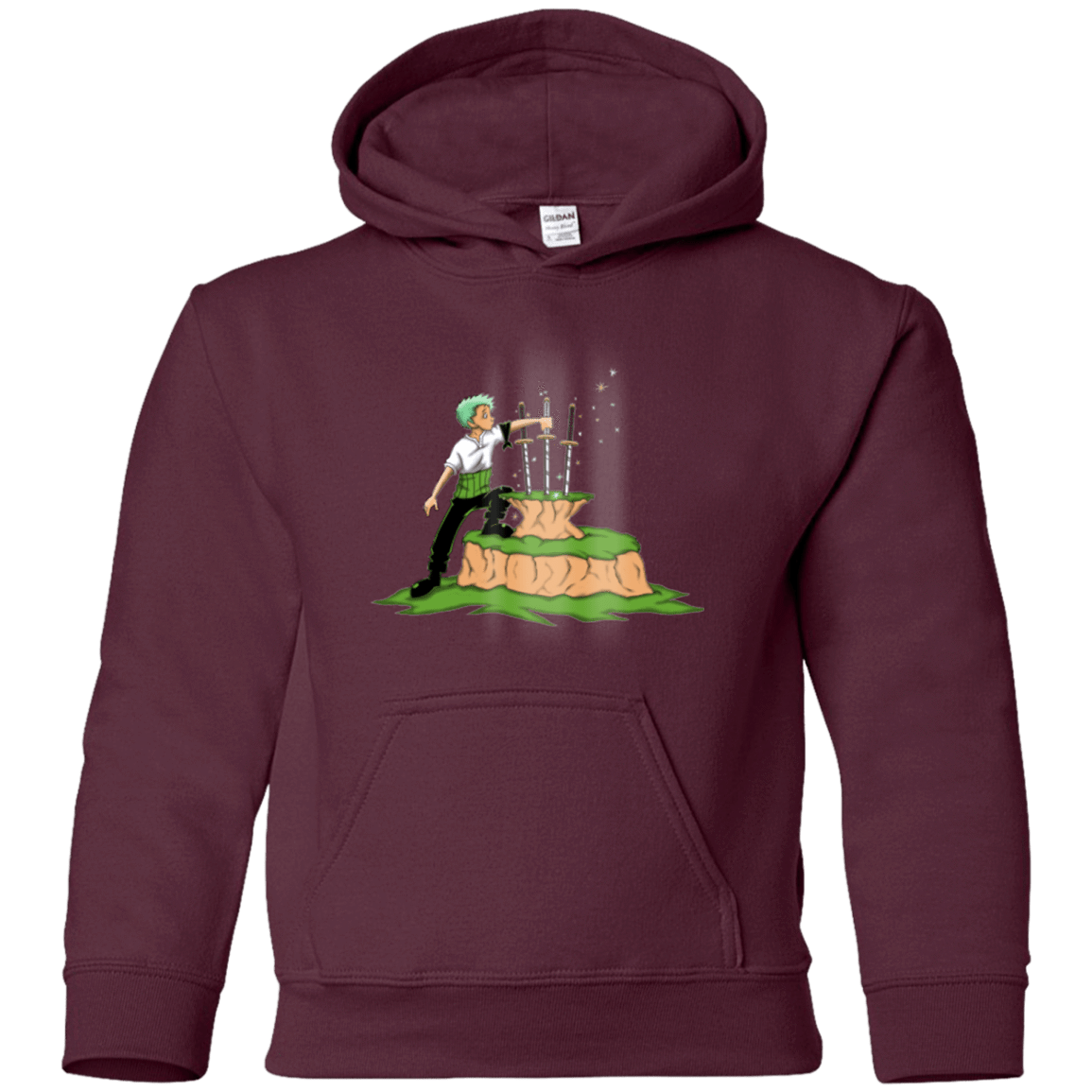 Sweatshirts Maroon / YS 3 Swords in the Stone Youth Hoodie