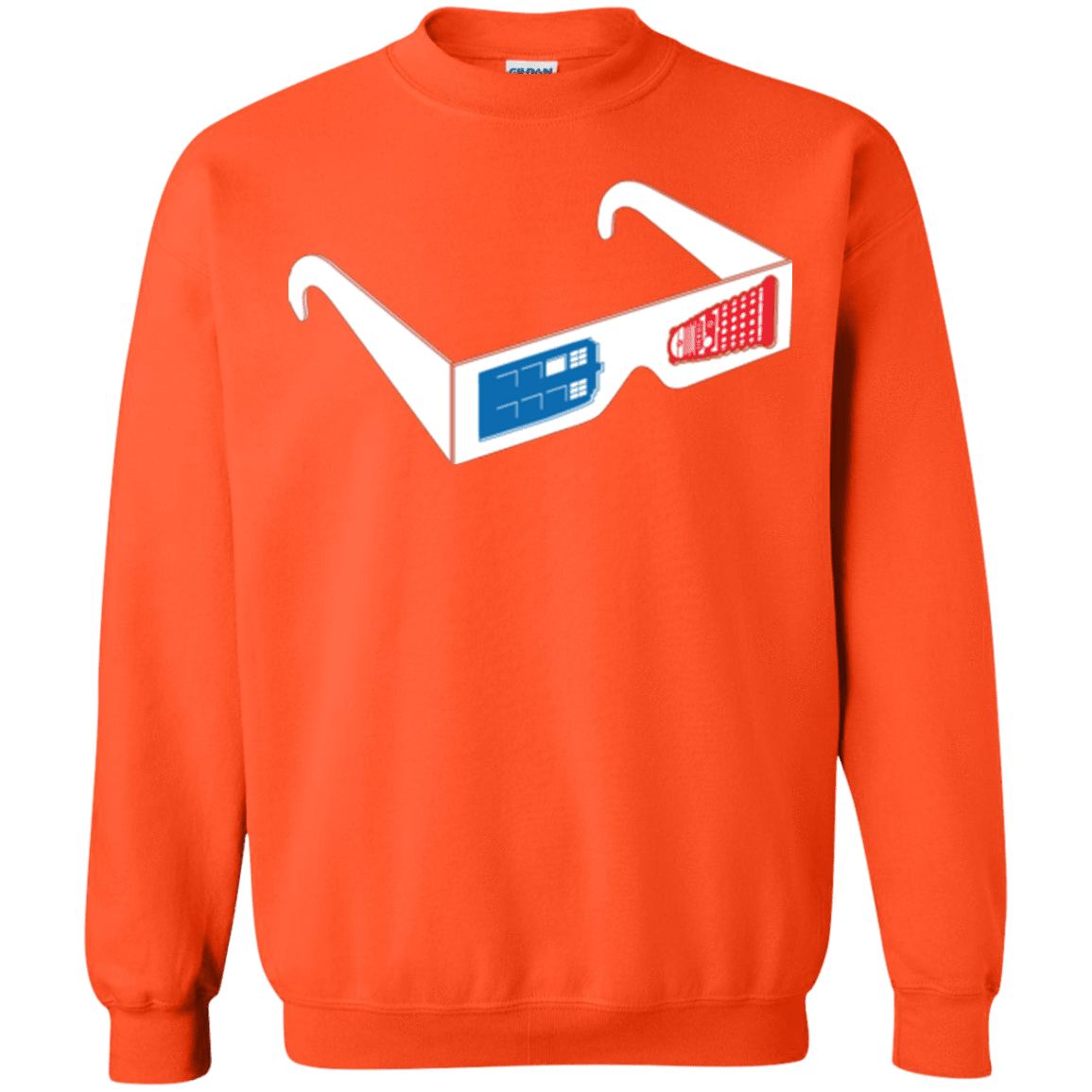 Sweatshirts Orange / Small 3DW Crewneck Sweatshirt