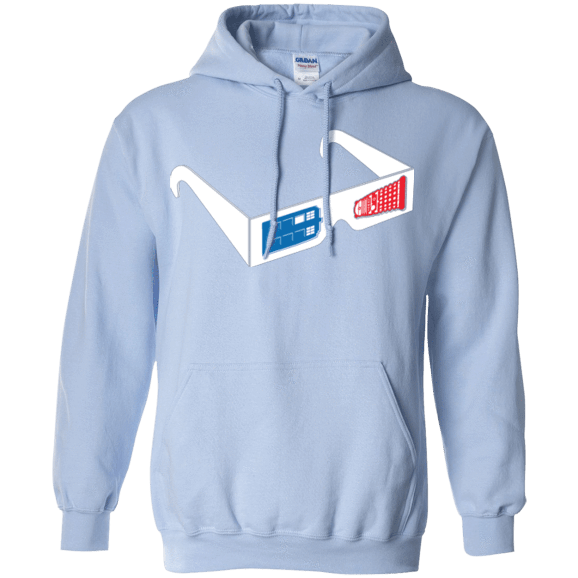 Sweatshirts Light Blue / Small 3DW Pullover Hoodie