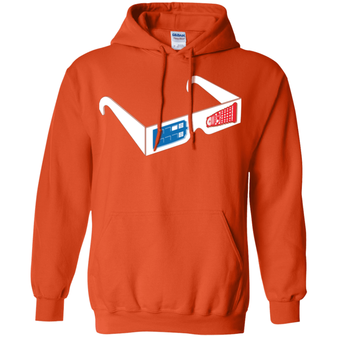 Sweatshirts Orange / Small 3DW Pullover Hoodie