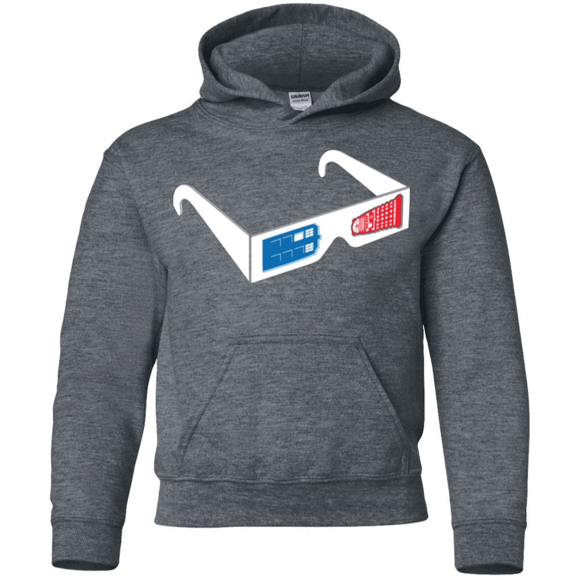 Sweatshirts Dark Heather / YS 3DW Youth Hoodie