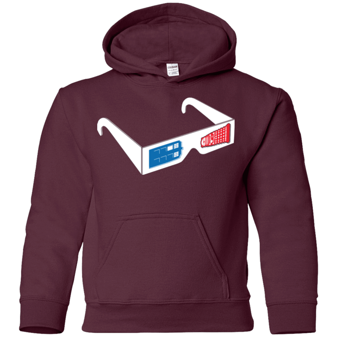 Sweatshirts Maroon / YS 3DW Youth Hoodie