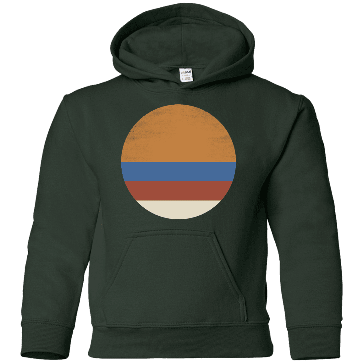 Sweatshirts Forest Green / YS 70s Sun Youth Hoodie