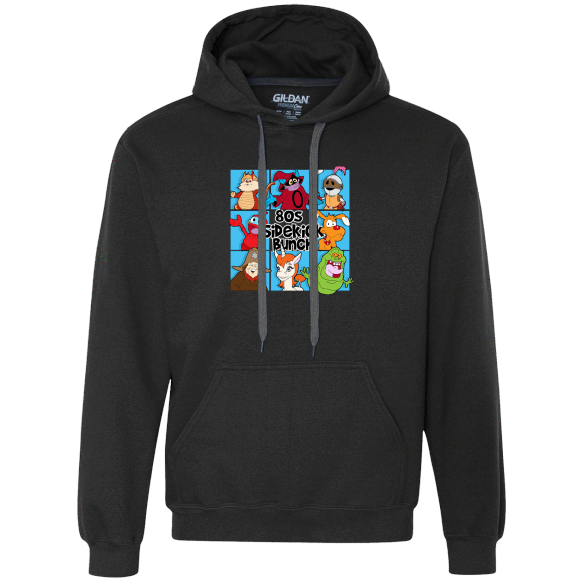 Sweatshirts Black / S 80s Sidekick Bunch Premium Fleece Hoodie