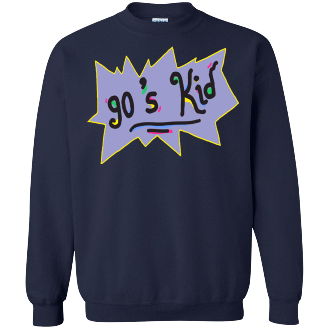 Sweatshirts Navy / Small 90's Kid Crewneck Sweatshirt