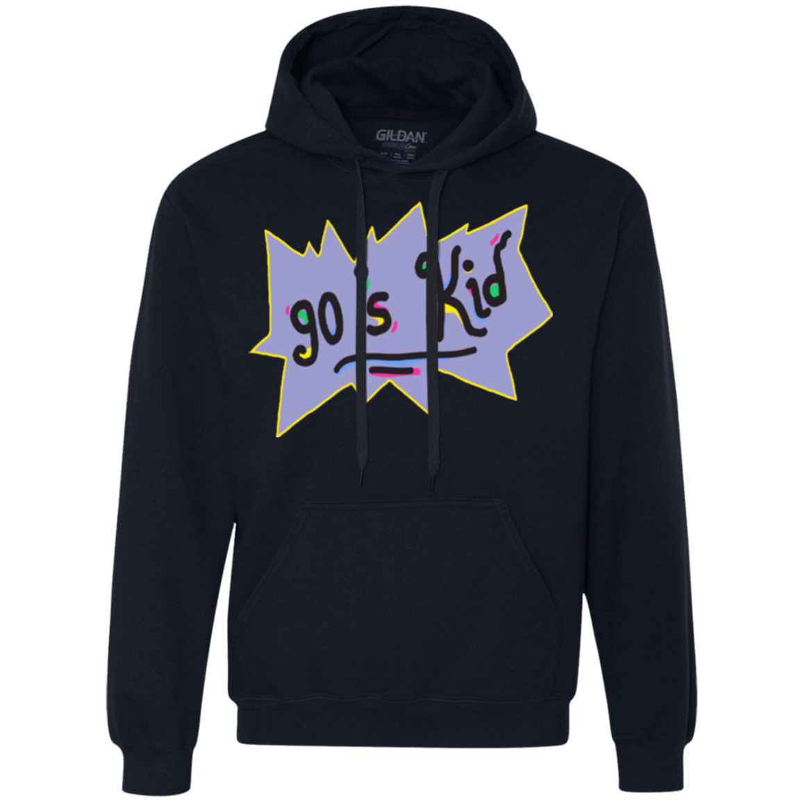 Sweatshirts Navy / Small 90's Kid Premium Fleece Hoodie
