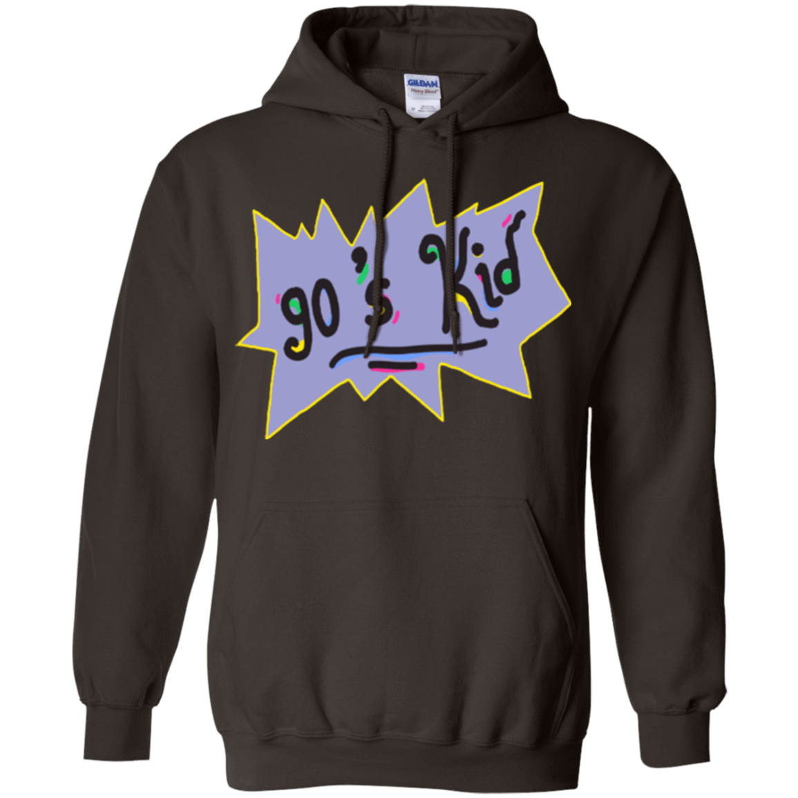 Sweatshirts Dark Chocolate / Small 90's Kid Pullover Hoodie