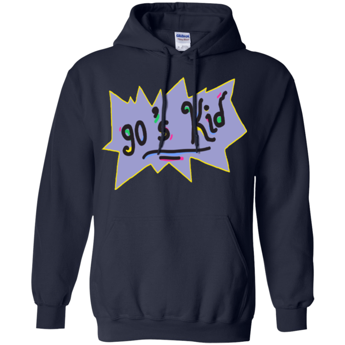 Sweatshirts Navy / Small 90's Kid Pullover Hoodie