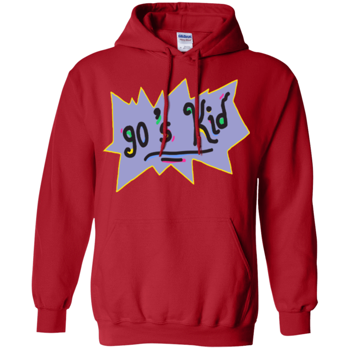 Sweatshirts Red / Small 90's Kid Pullover Hoodie