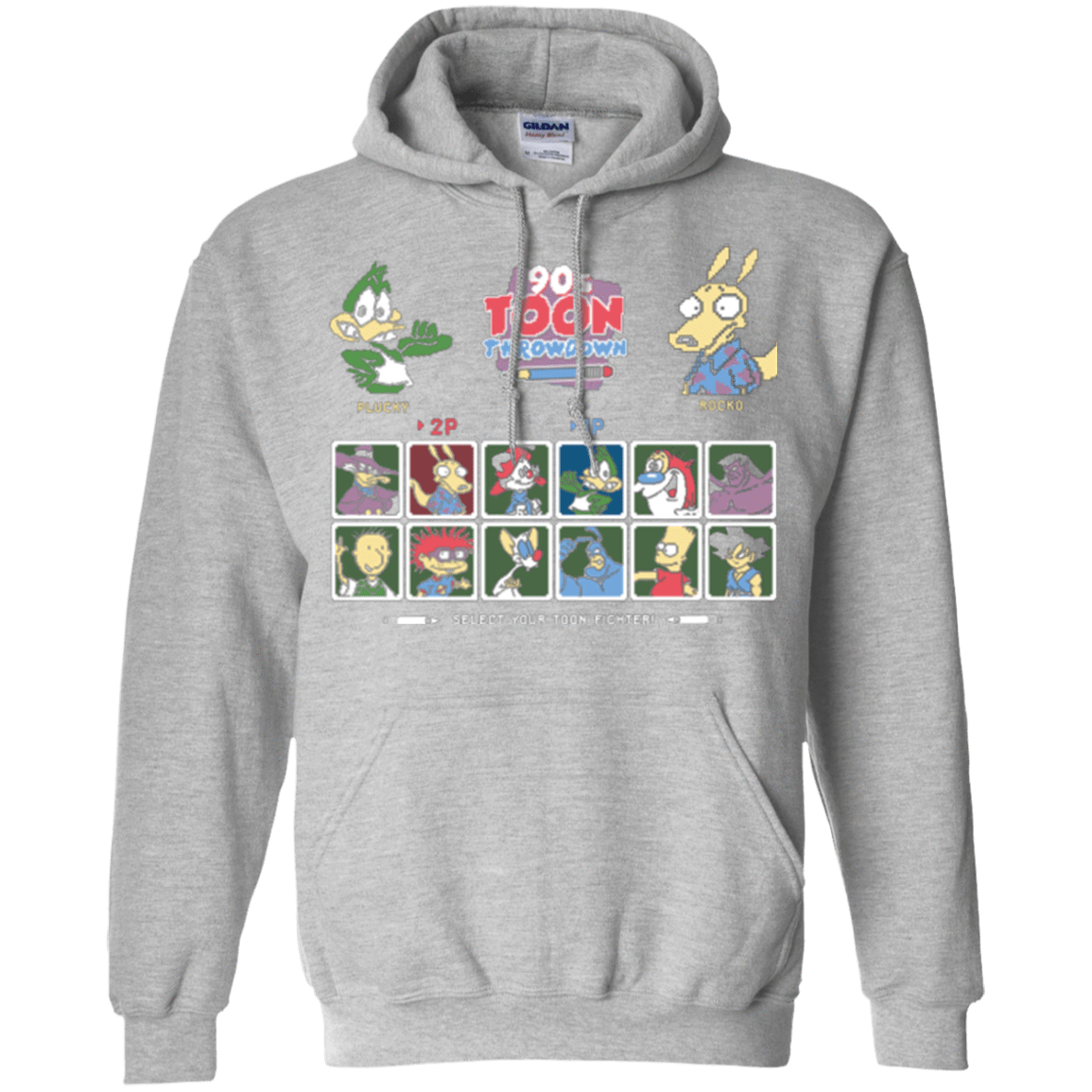 Sweatshirts Sport Grey / Small 90s Toon Throwdown Pullover Hoodie