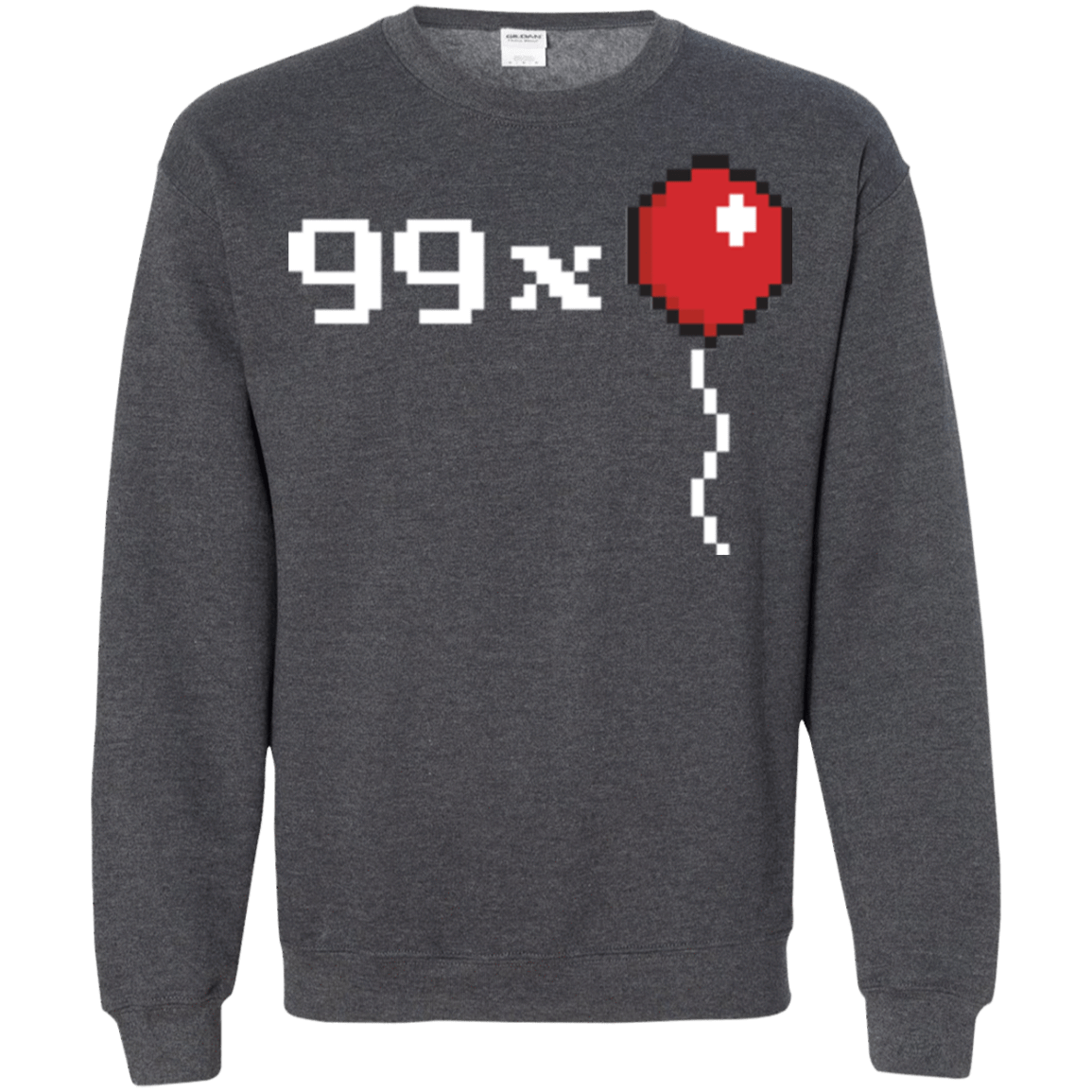 Sweatshirts Dark Heather / Small 99x Balloon Crewneck Sweatshirt