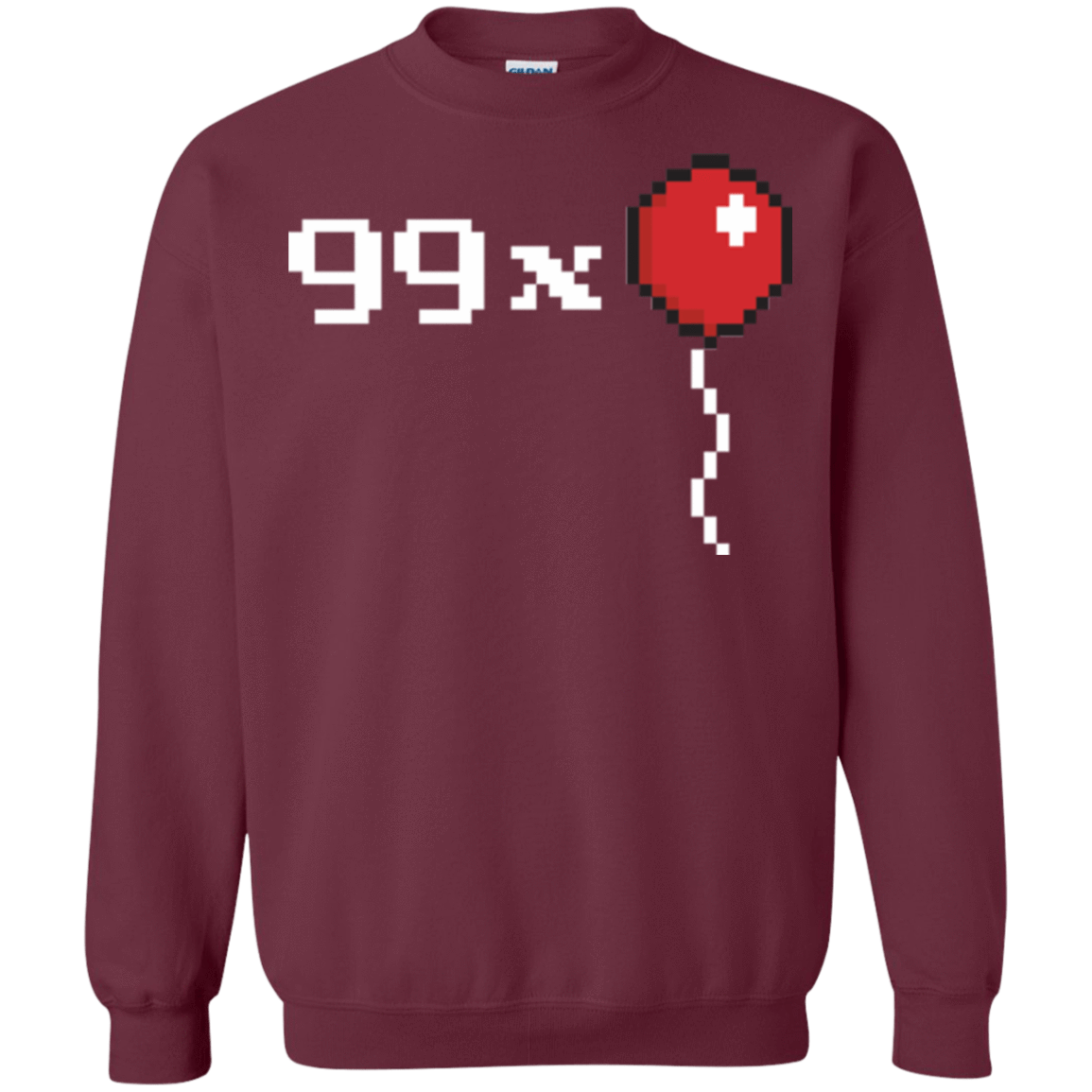 Sweatshirts Maroon / Small 99x Balloon Crewneck Sweatshirt