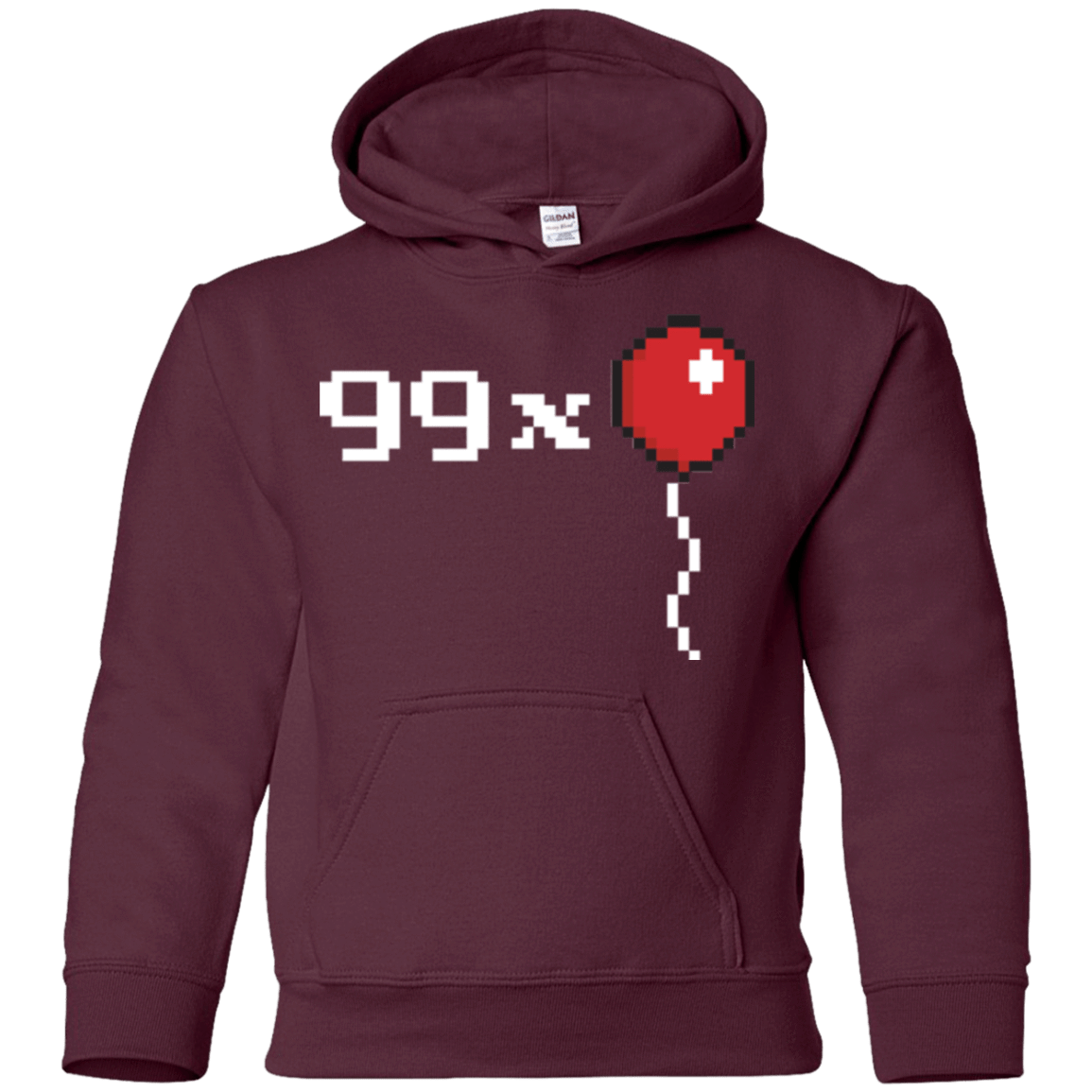 Sweatshirts Maroon / YS 99x Balloon Youth Hoodie