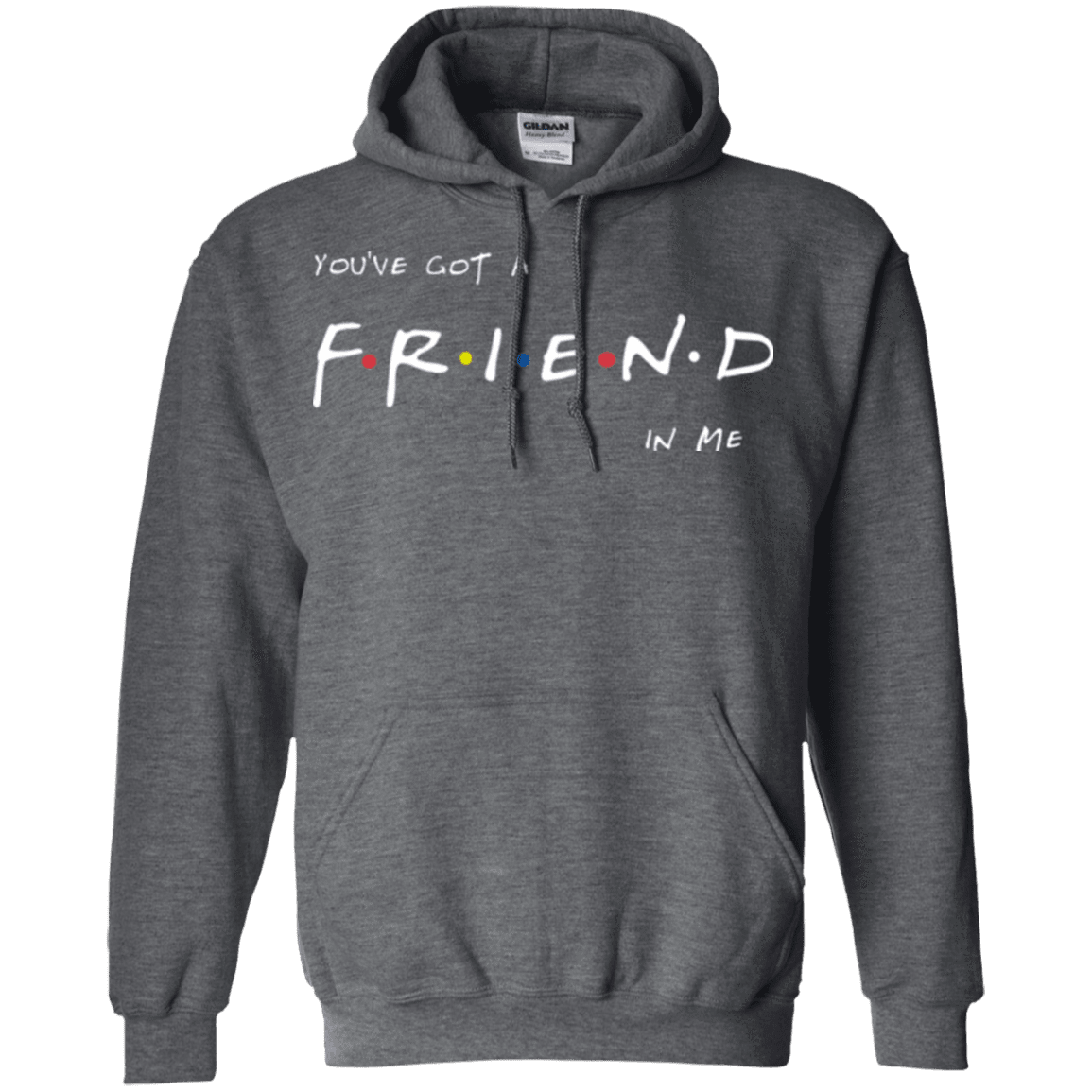 Sweatshirts Dark Heather / Small A Friend In Me Pullover Hoodie