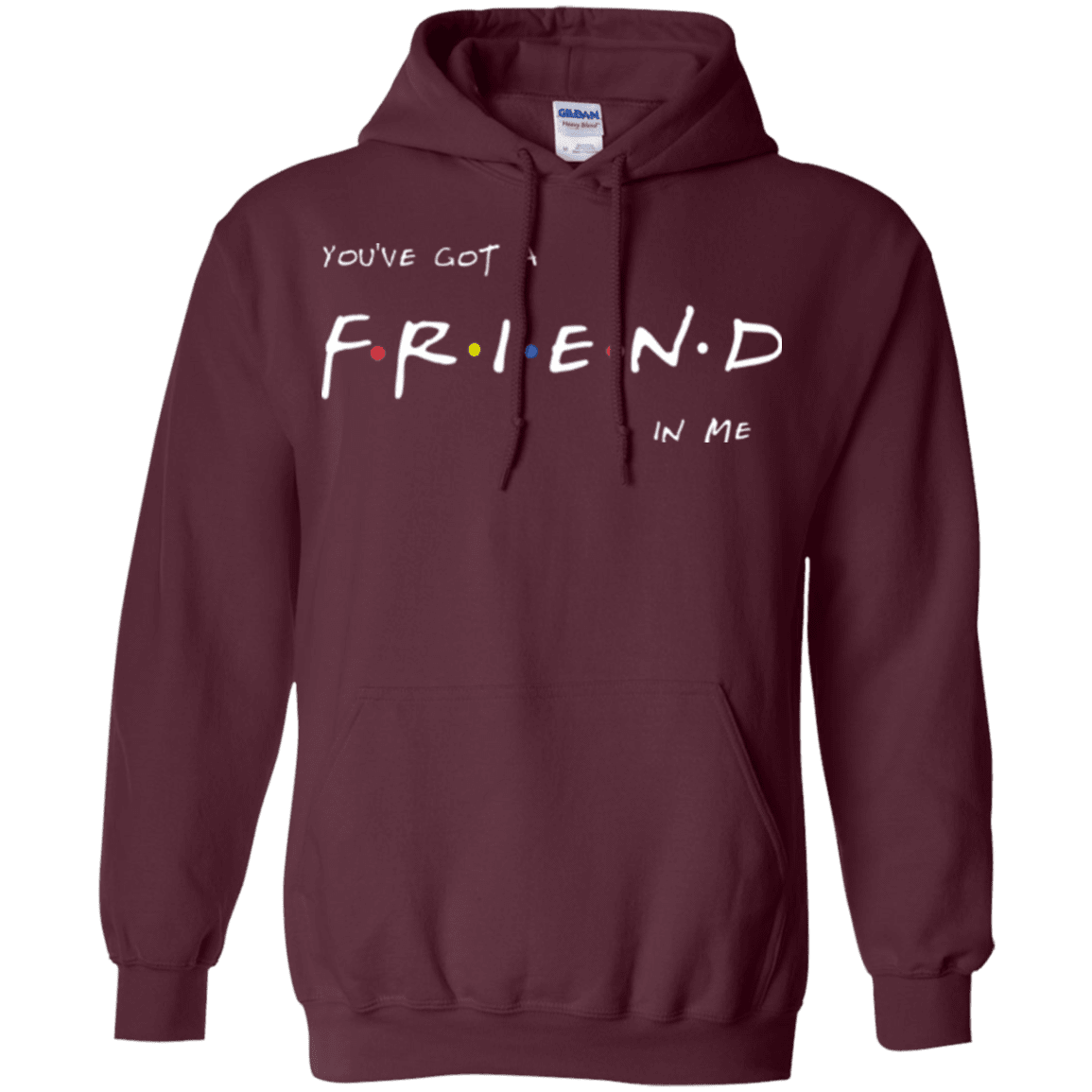 Sweatshirts Maroon / Small A Friend In Me Pullover Hoodie
