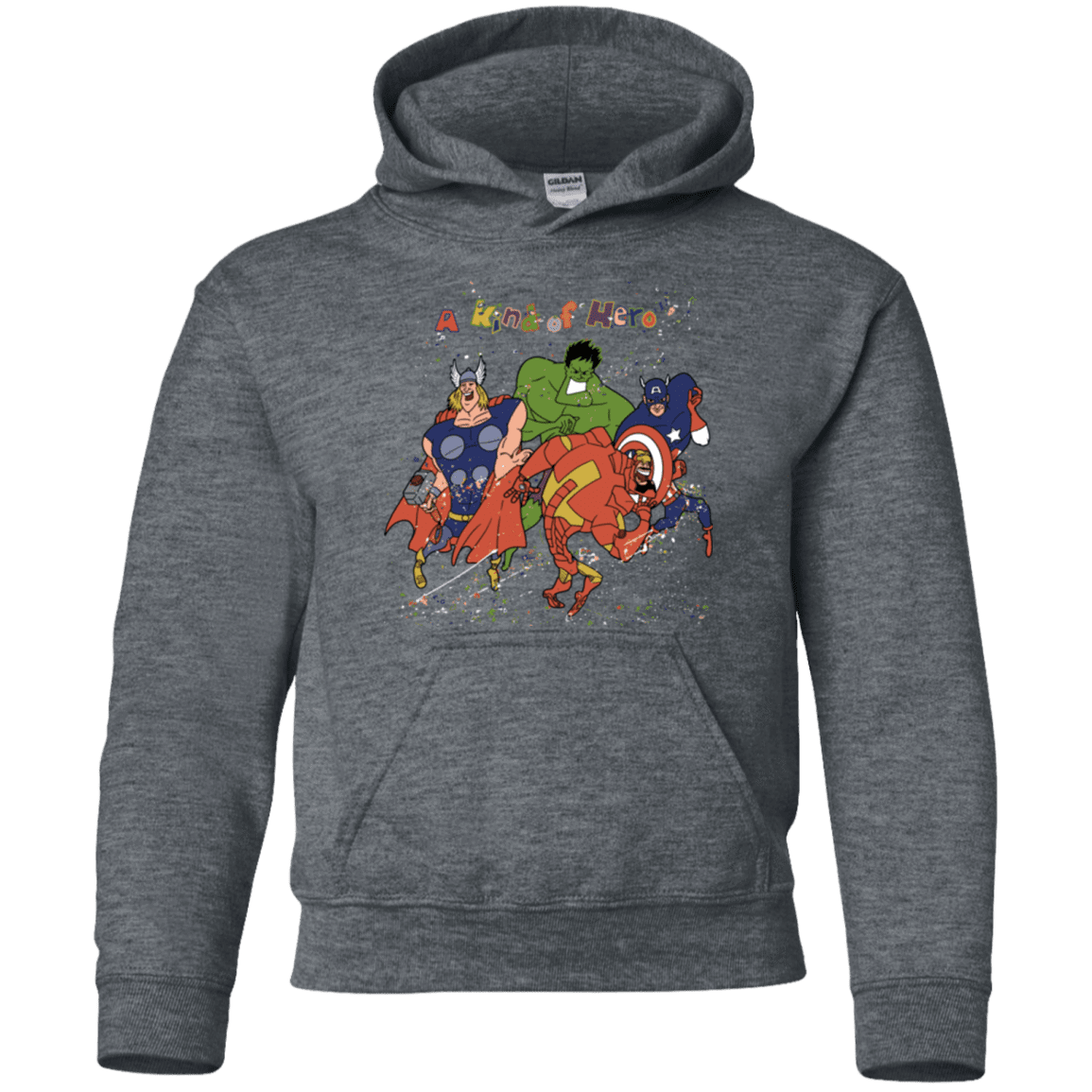 Sweatshirts Dark Heather / YS A kind of heroes Youth Hoodie
