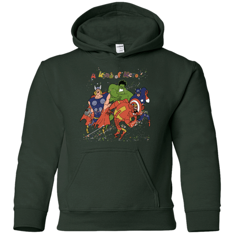 Sweatshirts Forest Green / YS A kind of heroes Youth Hoodie