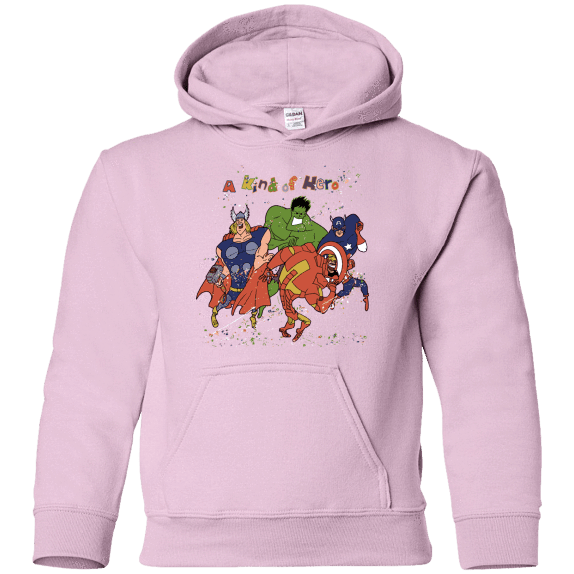Sweatshirts Light Pink / YS A kind of heroes Youth Hoodie